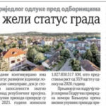 Prnjavor pokrenuo postupak za dodjelu statusa grada