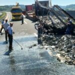 Okončana devetočasovna blokada: Prohodna dionica na kojoj se zapalio kamion