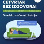 „Četvrtak bez izgovora“: Gradska večernja šetnja 5. februara u Gradskom parku