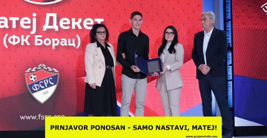 Matej Deket izabran za najperspektivnijeg fudbalera Republike Srpske