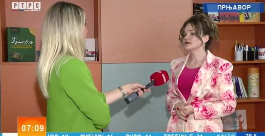 Dajana Baลกiฤ i Sara Kalaba o aktivnostima i funkcionisanju Omladinskog centra Prnjavor Prilog RTRS