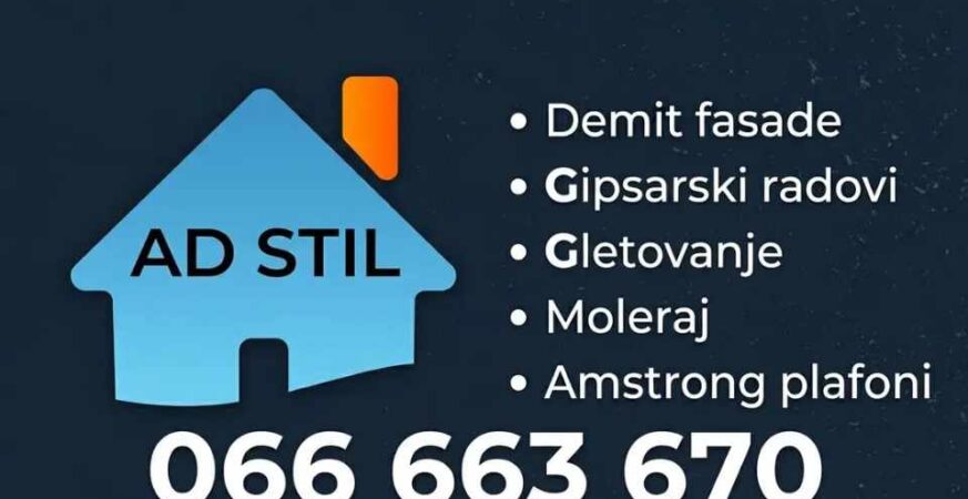 AD STIL โ Profesionalni zavrลกni radovi za moderan i kvalitetan dom