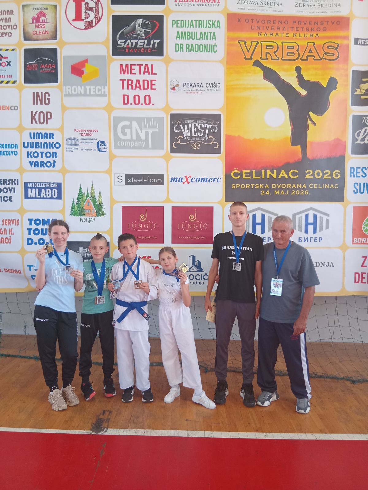 Sjajan nastup KK “Ipon” u Čelincu: Devet medalja za mlade takmičare