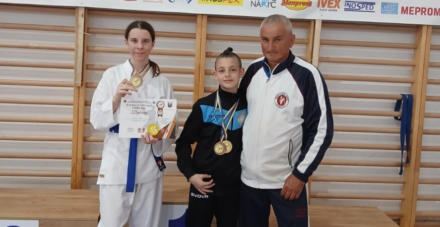 Joviฤi osvojili zlato i dvije bronze na Karate kupu Usora 2026.