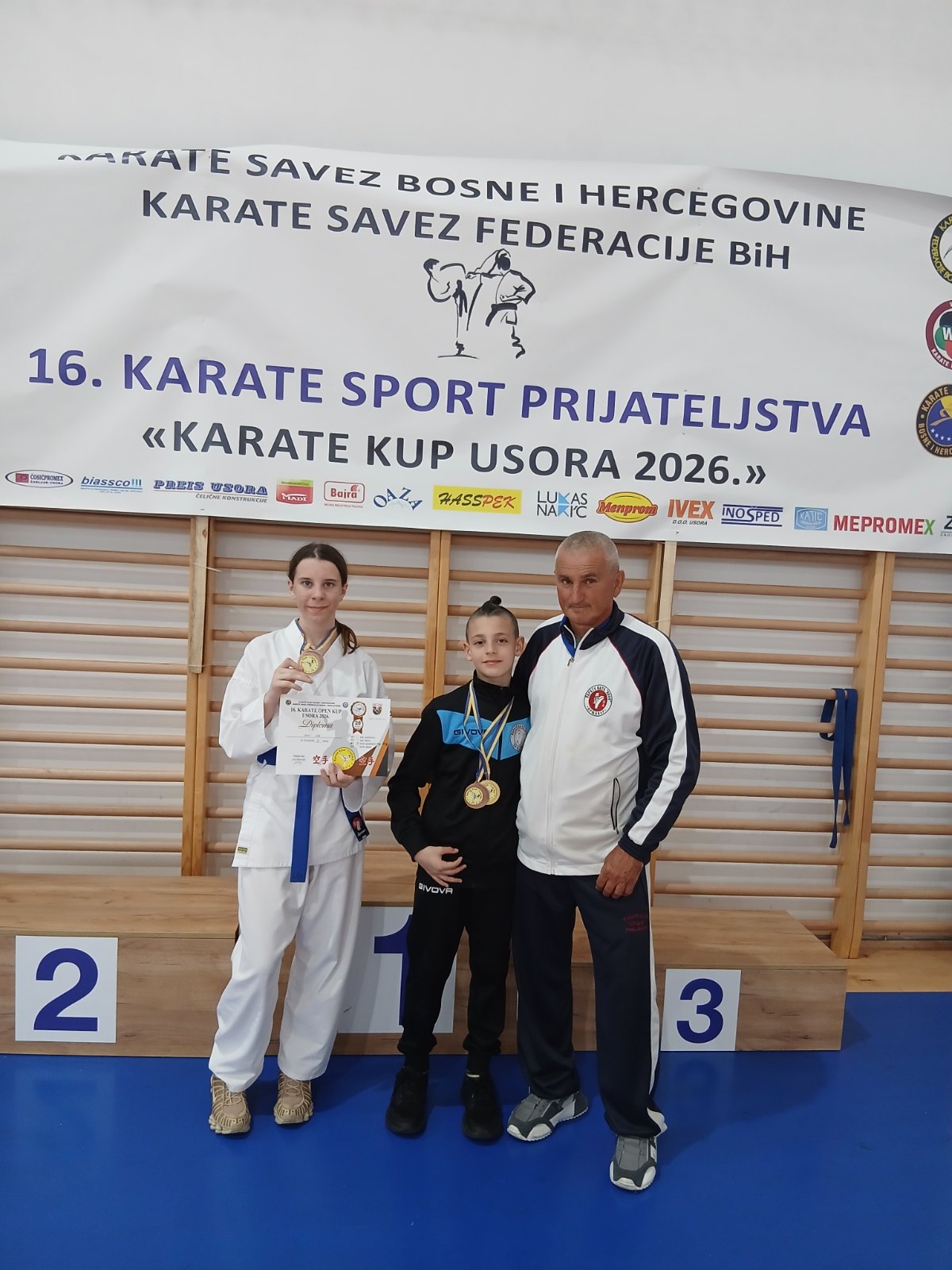 Jovići osvojili zlato i dvije bronze na Karate kupu Usora 2026.