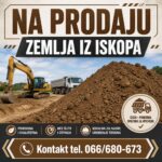 Na prodaju zemlja iz iskopa – idealna za nasipanje i uređenje terena