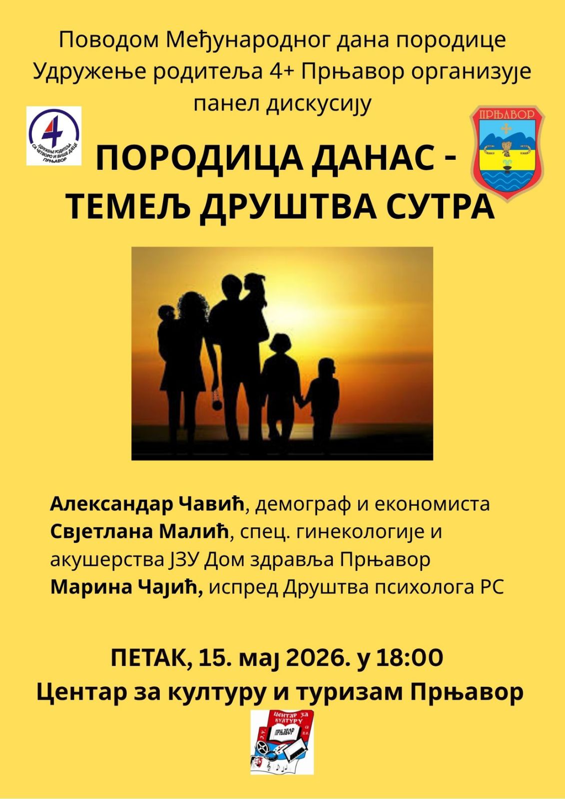 Панел дискусија „Породица данас – темељ друштва сутра“ у петак у Прњавору