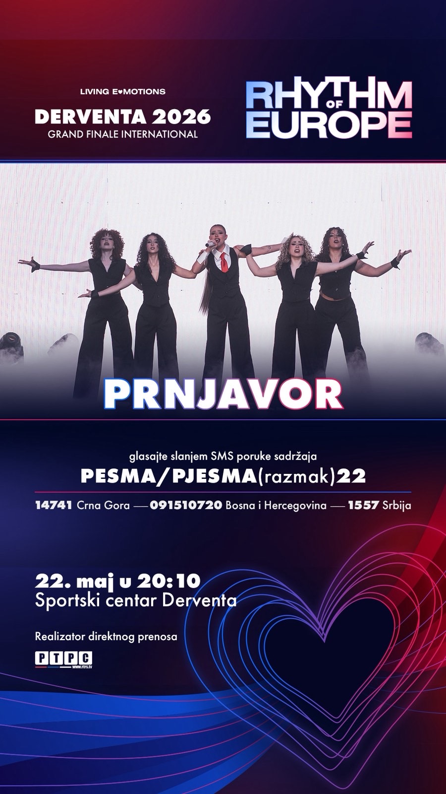 Prnjavorčanke pod rednim brojem 22 nastupaju u Grand finalu „Ritma Evrope“