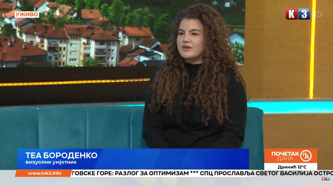 Tea Borodenko: Od likovnih radionica do prve samostalne izložbe – Početak dana TV K3