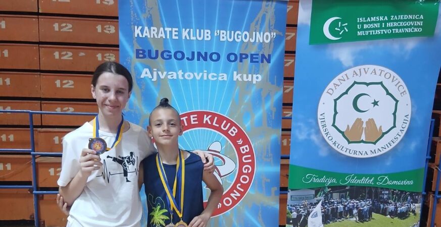 Brat i sestra Joviฤ donijeli su tri medalje u Prnjavor sa karate turnira “Bugojno Open”.