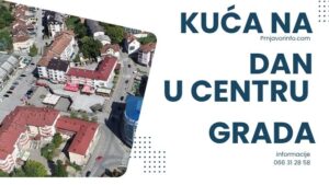 Kuća na dan u centru grada – smještaj za grupe, radnike i pojedince do 12 osoba