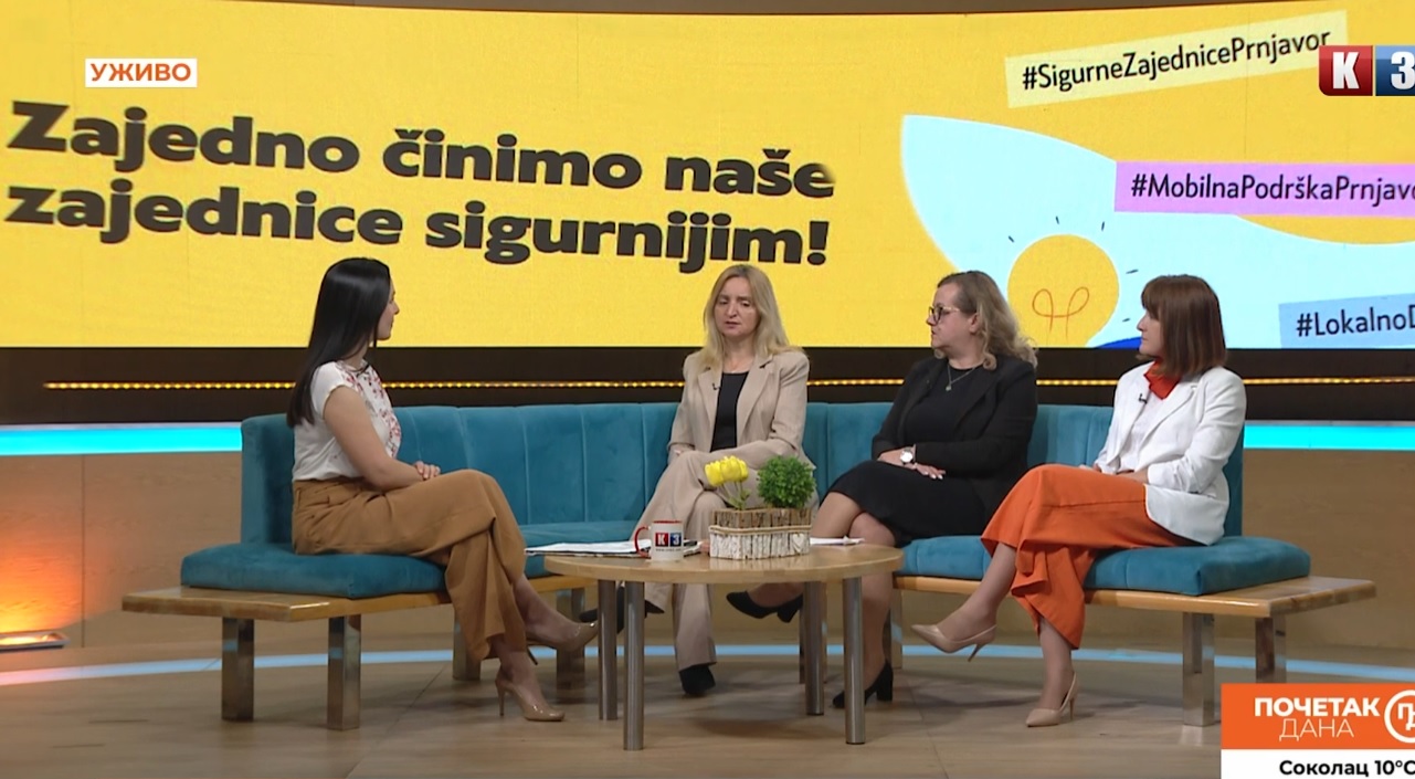 „Sigurne zajednice Prnjavora – mobilna podrška i lokalno djelovanje“ – Početak dana TV K3