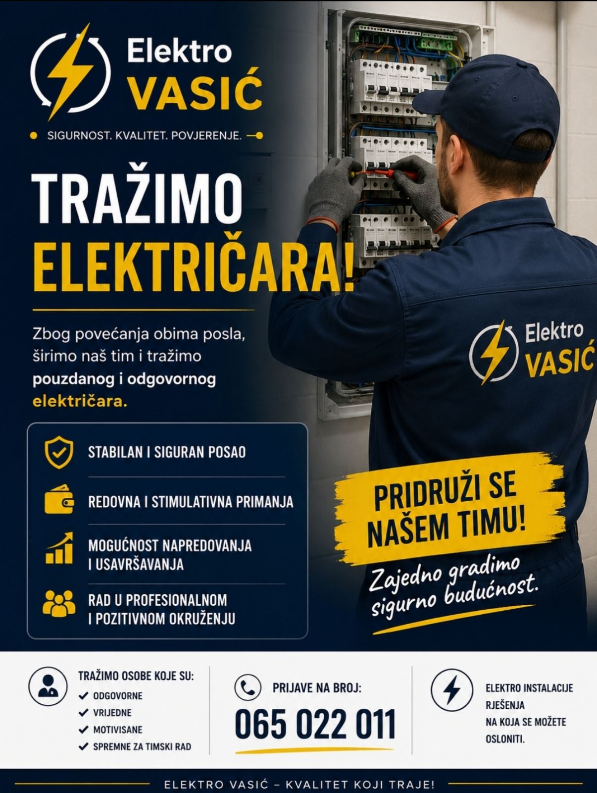 Elektro Vasić širi tim: Otvoren konkurs za električare i montere klima uređaja