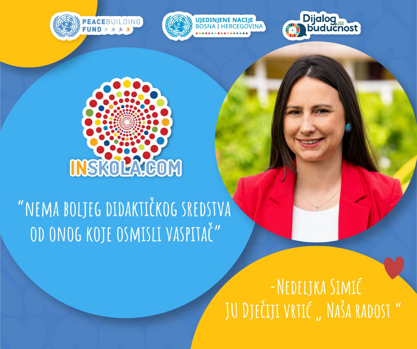 InŠkola je za mene inspiracija”: Priča Nedeljke Simić, vaspitačice koja vjeruje u maštu i zajednicu