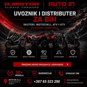 QJMotor stigao u Prnjavor – više od 30 modela motocikala, skutera i ATV vozila u ponudi AUTO IN-a
