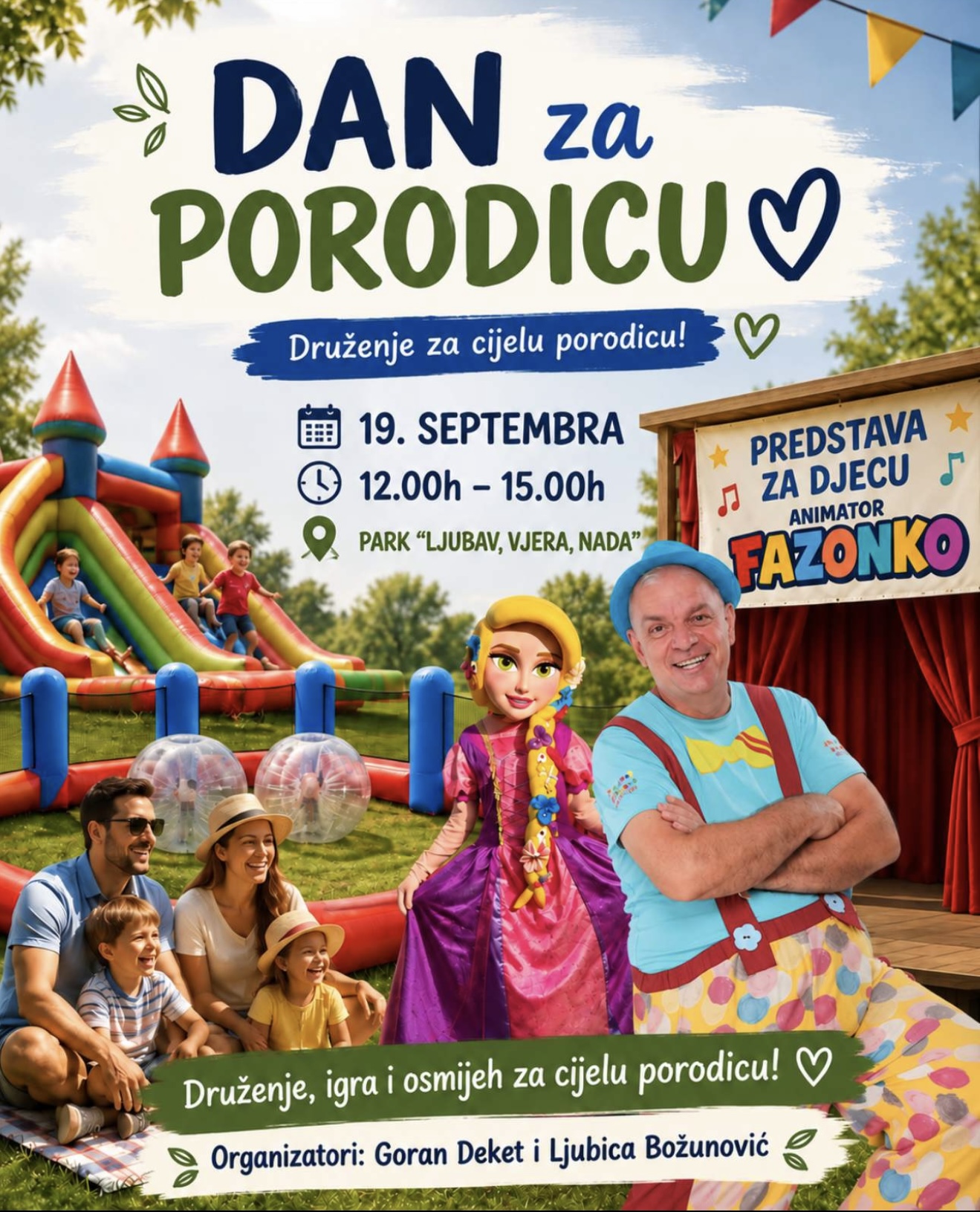 “Dan za porodicu” u subotu u parku “Ljubav, vjera, nada”