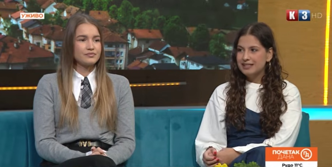 Dorotea Krivdić i Lana Zec o iskustvu na K3 i radu Omladinskog centra Prnjavor – Početak dana TV K3 (VIDEO)