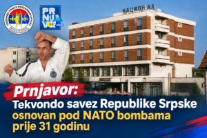Prnjavor: Tekvondo savez Republike Srpske osnovan pod NATO bombama prije 31 godinu