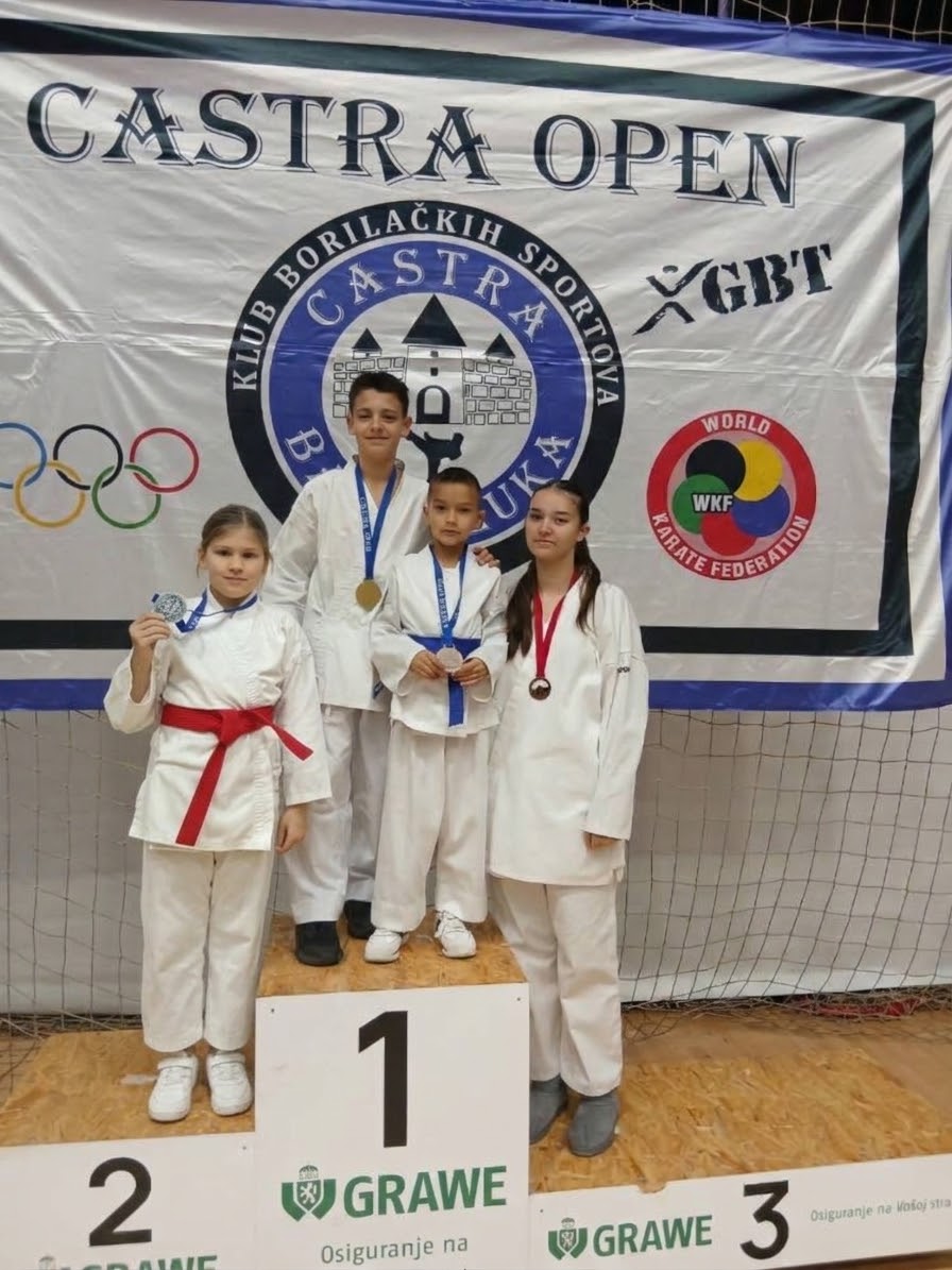 Karatisti „Ipona“ osvojili pet medalja na turniru „Castra Open 2025“